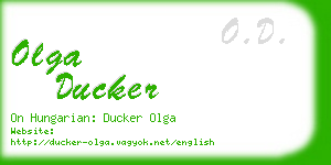 olga ducker business card